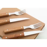   Set 4 tacamuri pentru friptura, 2410E24840, Everestus, 196 x 258 x 25 mm, Otel, Natur