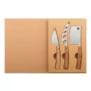 Set 3 cutite branza, 2410E24824, Everestus, 172 x 240 x 20 mm, Otel, Natur