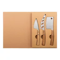   Set 3 cutite branza, 2410E24824, Everestus, 172 x 240 x 20 mm, Otel, Natur