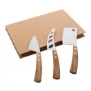 Set 3 cutite branza, 2410E24824, Everestus, 172 x 240 x 20 mm, Otel, Natur