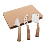   Set 3 cutite branza, 2410E24824, Everestus, 172 x 240 x 20 mm, Otel, Natur
