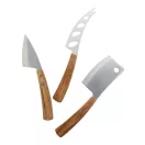Set 3 cutite branza, 2410E24824, Everestus, 172 x 240 x 20 mm, Otel, Natur