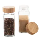 Set 2 recipiente condimente, 2410E24720, Everestus, 104 x 123 x 56 mm, Sticla, Transparent
