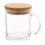 Cana 300 ml, 2410E25637, Everestus, ø80 x 103 mm, Sticla, Transparent