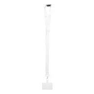   Suport lanyard pentru telefon, 2502E15785, Everestus, 20 x 550 mm, PET, Alb
