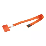   Suport lanyard pentru telefon, 2502E15782, Everestus, 20 x 550 mm, PET, Portocaliu