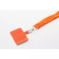   Suport lanyard pentru telefon, 2502E15782, Everestus, 20 x 550 mm, PET, Portocaliu