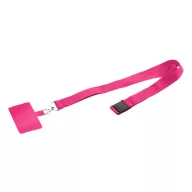   Suport lanyard pentru telefon, 2502E15783, Everestus, 20 x 550 mm, PET, Roz