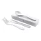 Set de tacamuri, 2502E16021, Everestus, 50 x 165 x 25 mm, Polipropilena, Alb