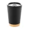 Cana termos, 260 ml, 2502E16308, Everestus, ⌀85 x 120 mm, Polipropilena, Bambus, Negru