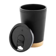   Cana termos, 260 ml, 2502E16308, Everestus, ⌀85 x 120 mm, Polipropilena, Bambus, Negru