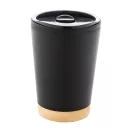 Cana termos, 260 ml, 2502E16308, Everestus, ⌀85 x 120 mm, Polipropilena, Bambus, Negru