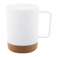   Cana 400 ml, 2502E16511, Everestus, ⌀84 x 105 mm, Polipropilena, Pluta, Alb