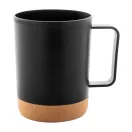 Cana 400 ml, 2502E16508, Everestus, ⌀84 x 105 mm, Polipropilena, Pluta, Negru