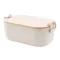 Caserola pranz 1000 ml, 2502E14234, Everestus, 195 x 110 x 70 mm, Polipropilena, Bambus, Natur