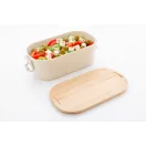 Caserola pranz 1000 ml, 2502E14234, Everestus, 195 x 110 x 70 mm, Polipropilena, Bambus, Natur
