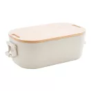 Caserola pranz 1000 ml, 2502E14234, Everestus, 195 x 110 x 70 mm, Polipropilena, Bambus, Natur
