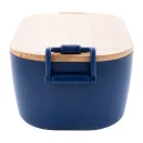 Caserola pranz 1000 ml, 2502E14232, Everestus, 195 x 110 x 70 mm, Polipropilena, Bambus, Albastru dark