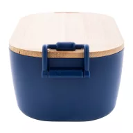   Caserola pranz 1000 ml, 2502E14232, Everestus, 195 x 110 x 70 mm, Polipropilena, Bambus, Albastru dark