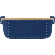   Caserola pranz 1000 ml, 2502E14232, Everestus, 195 x 110 x 70 mm, Polipropilena, Bambus, Albastru dark