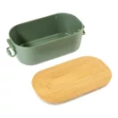 Caserola pentru alimente, 1000 ml, Everestus, 2601E15034, 195x110x70 mm, Polipropilena, Bambus, Verde
