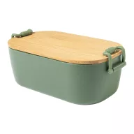   Caserola pentru alimente, 1000 ml, Everestus, 2601E15034, 195x110x70 mm, Polipropilena, Bambus, Verde