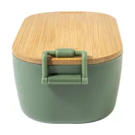   Caserola pentru alimente, 1000 ml, Everestus, 2601E15034, 195x110x70 mm, Polipropilena, Bambus, Verde