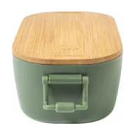   Caserola pentru alimente, 1000 ml, Everestus, 2601E15034, 195x110x70 mm, Polipropilena, Bambus, Verde