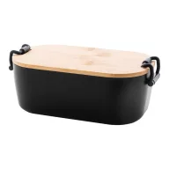   Caserola pranz 1000 ml, 2502E14231, Everestus, 195 x 110 x 70 mm, Polipropilena, Bambus, Negru