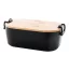 Caserola pranz 1000 ml, 2502E14231, Everestus, 195 x 110 x 70 mm, Polipropilena, Bambus, Negru
