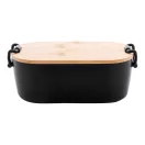 Caserola pranz 1000 ml, 2502E14231, Everestus, 195 x 110 x 70 mm, Polipropilena, Bambus, Negru