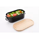 Caserola pranz 1000 ml, 2502E14231, Everestus, 195 x 110 x 70 mm, Polipropilena, Bambus, Negru