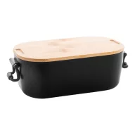   Caserola pranz 1000 ml, 2502E14231, Everestus, 195 x 110 x 70 mm, Polipropilena, Bambus, Negru