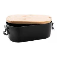  Caserola pranz 1000 ml, 2502E14231, Everestus, 195 x 110 x 70 mm, Polipropilena, Bambus, Negru