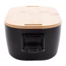 Caserola pranz 1000 ml, 2502E14231, Everestus, 195 x 110 x 70 mm, Polipropilena, Bambus, Negru