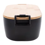   Caserola pranz 1000 ml, 2502E14231, Everestus, 195 x 110 x 70 mm, Polipropilena, Bambus, Negru