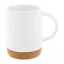 Cana 280 ml, 2502E16485, Everestus, ⌀75 x 105 mm, Ceramica, Pluta, Alb