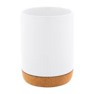   Cana 280 ml, 2502E16485, Everestus, ⌀75 x 105 mm, Ceramica, Pluta, Alb