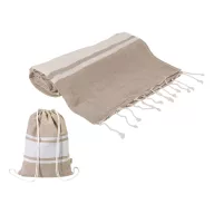   Prosop de plaja, Everestus, 2601E15344, 900x1800 mm, Bumbac, Poliester, Natur