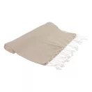 Prosop de plaja, Everestus, 2601E14807, 900x1800 mm, Bumbac, Poliester, Natur
