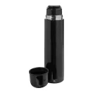 Sticla termos 1000 ml, Everestus, 2601E15228, Ø80x315 mm, Otel, Negru