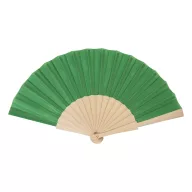   Evantai de mana, Everestus, 2601E15309, 420x220 mm, Poliester, Lemn, Verde