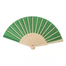 Evantai de mana, Everestus, 2601E15309, 420x220 mm, Poliester, Lemn, Verde