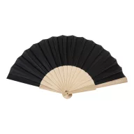   Evantai de mana, Everestus, 2601E15307, 420x220 mm, Poliester, Lemn, Negru
