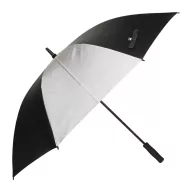   Umbrela de ploaie, rezistenta la vant, Everestus, 2601E15212, Manuala, Maner Drept, Ø1120x920 mm, EVA, Fibra de sticla, Negru