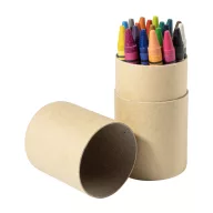   Set 20 creioane colorate, Everestus, 2601E15359, Ø45x101 mm, Hartie, Natur