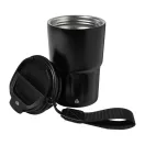 Cana termos 350 ml, Everestus, 2601E14804, Ø87x142 mm, Otel, Polipropilena, Negru