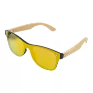   Ochelari de soare, UV400, Everestus, 2601E14827, Bambus, Rosu
