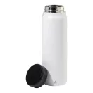 Sticla termos, Everestus, 2610E19309, 600 ml, Ø71x235 mm, Otel inoxidabil, Polipropilena, Alb