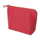 Geanta cosmetice cu fermoar, Everestus, 2610E19112, 210x155x55 mm, Bumbac, Poliester, Rosu